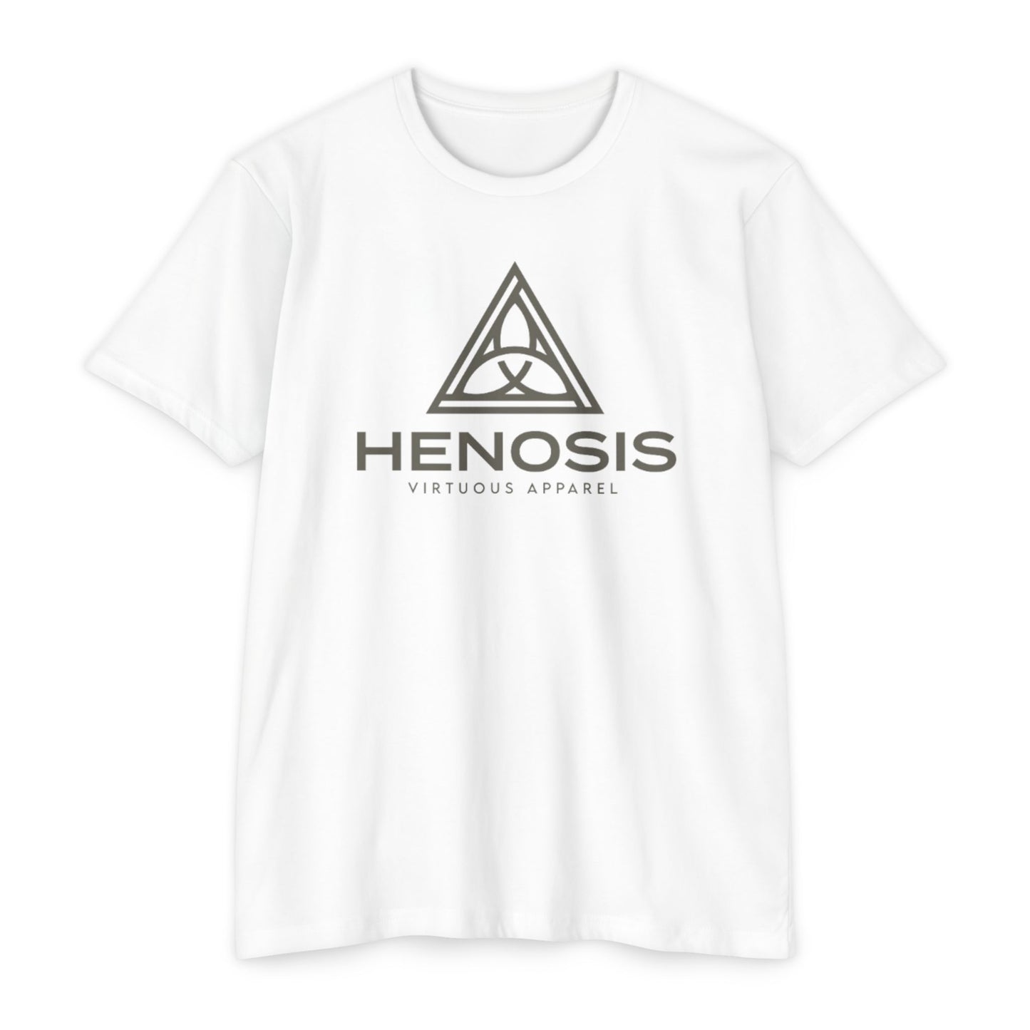 Henosis Logo Tee, Next Level 6210, white, front view