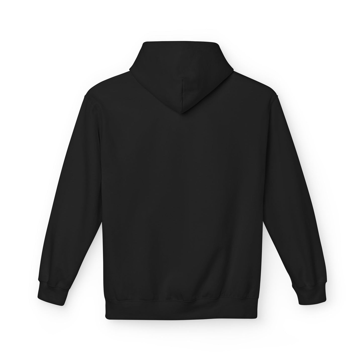 Black Raise the Standard Hoodie — back view | Philosophy-Driven Hoodie | Henosis Apparel