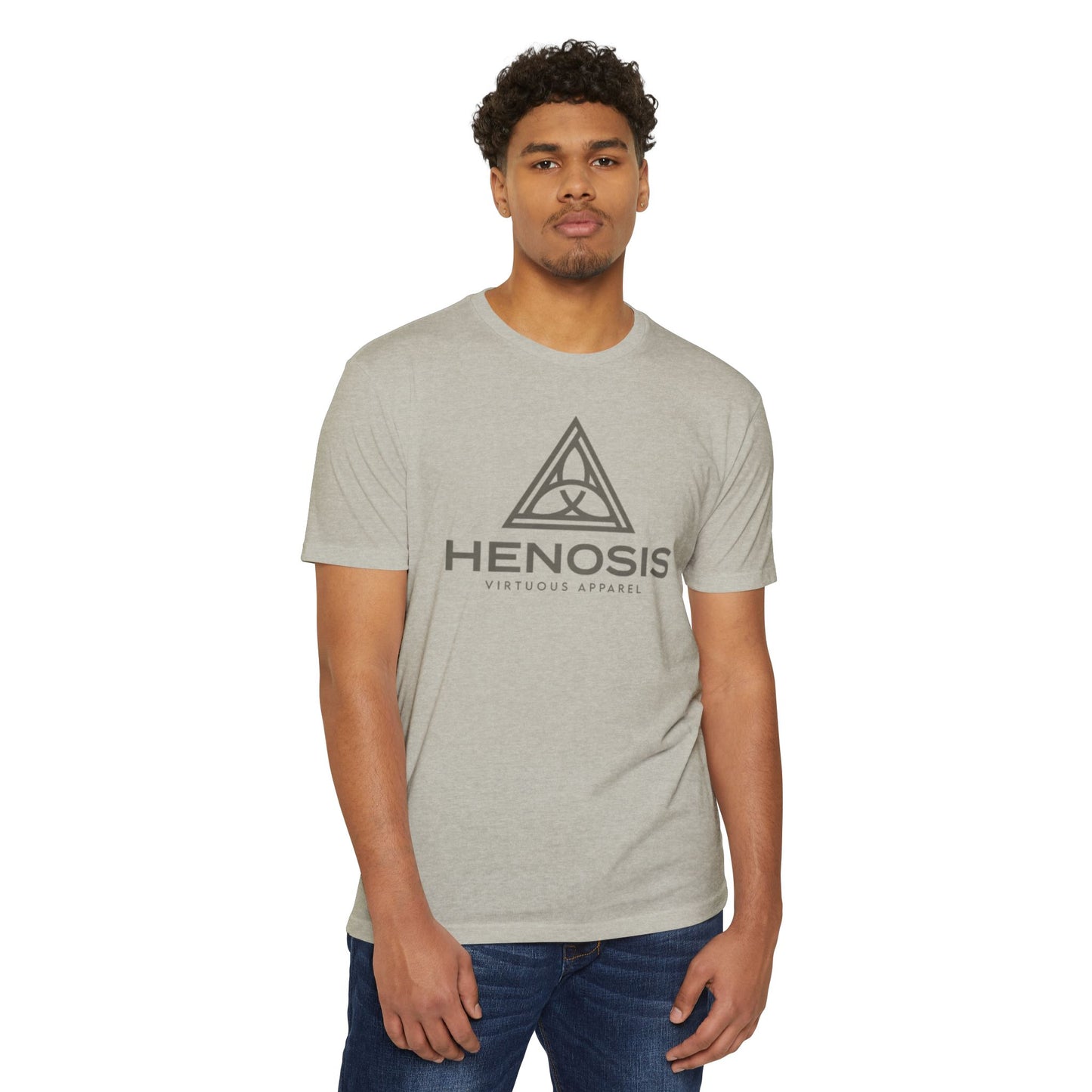 Henosis Logo Tee, Next Level 6210, silk, front view