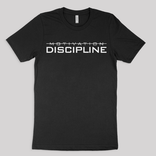 Henosis Discipline t-shirt, Bella 3001, black, front