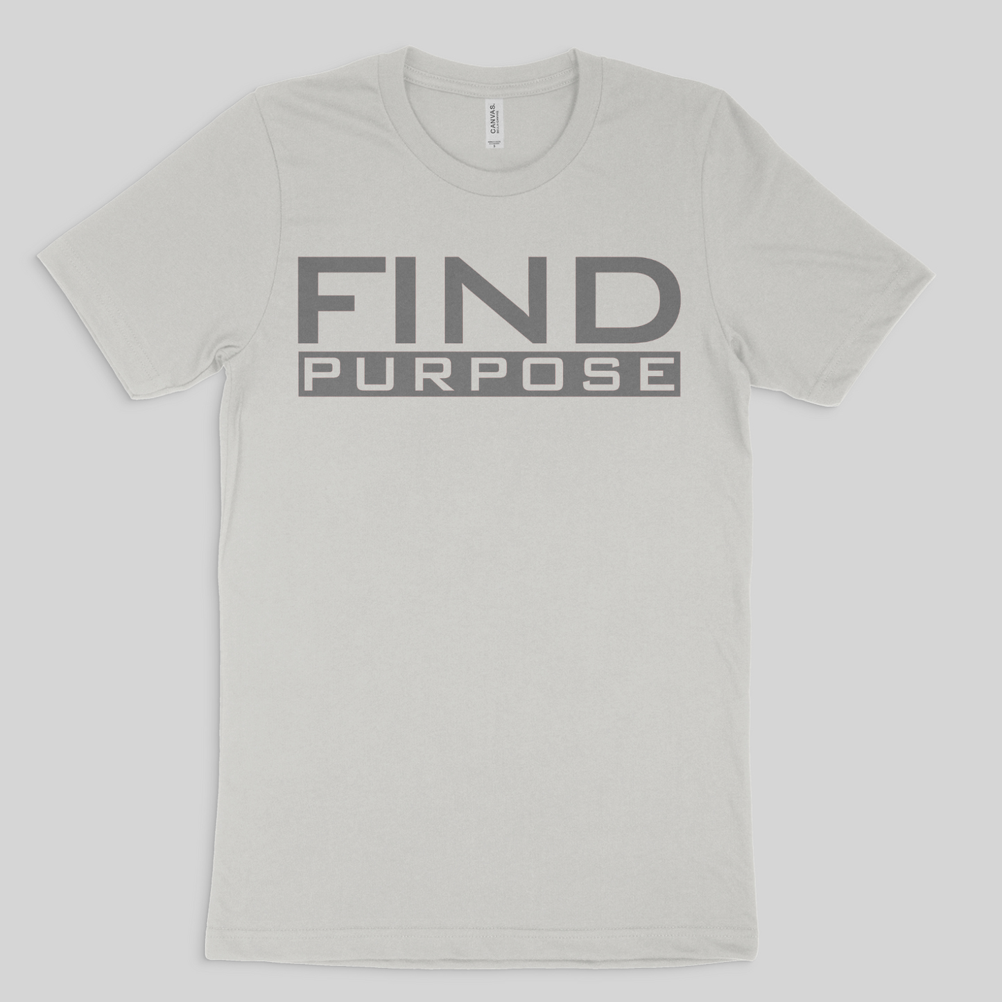 Henosis Find Your Purpose t-shirt, Bella 3001, white, front