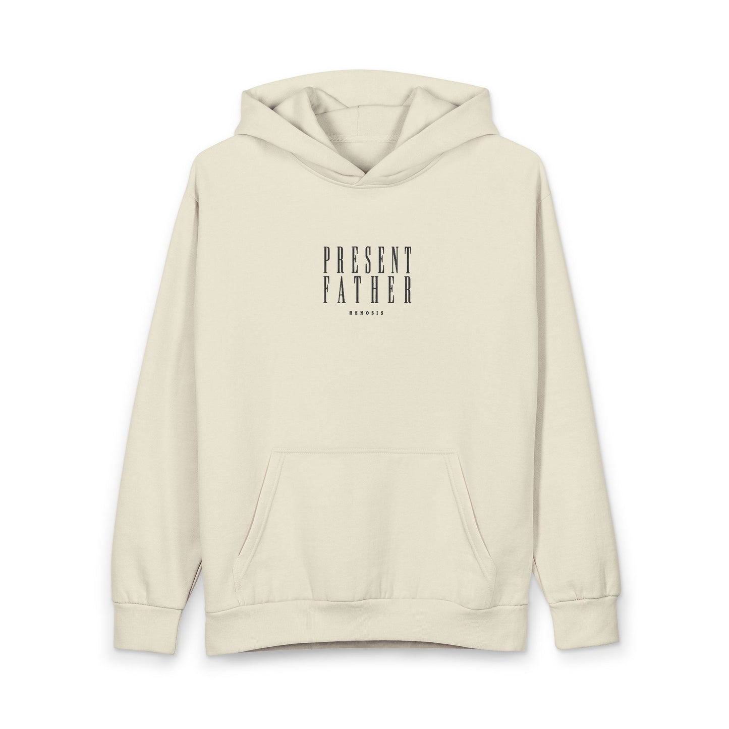 Sandshell Presence Pullover — front graphic | Fleece Pullover | Henosis Apparel
