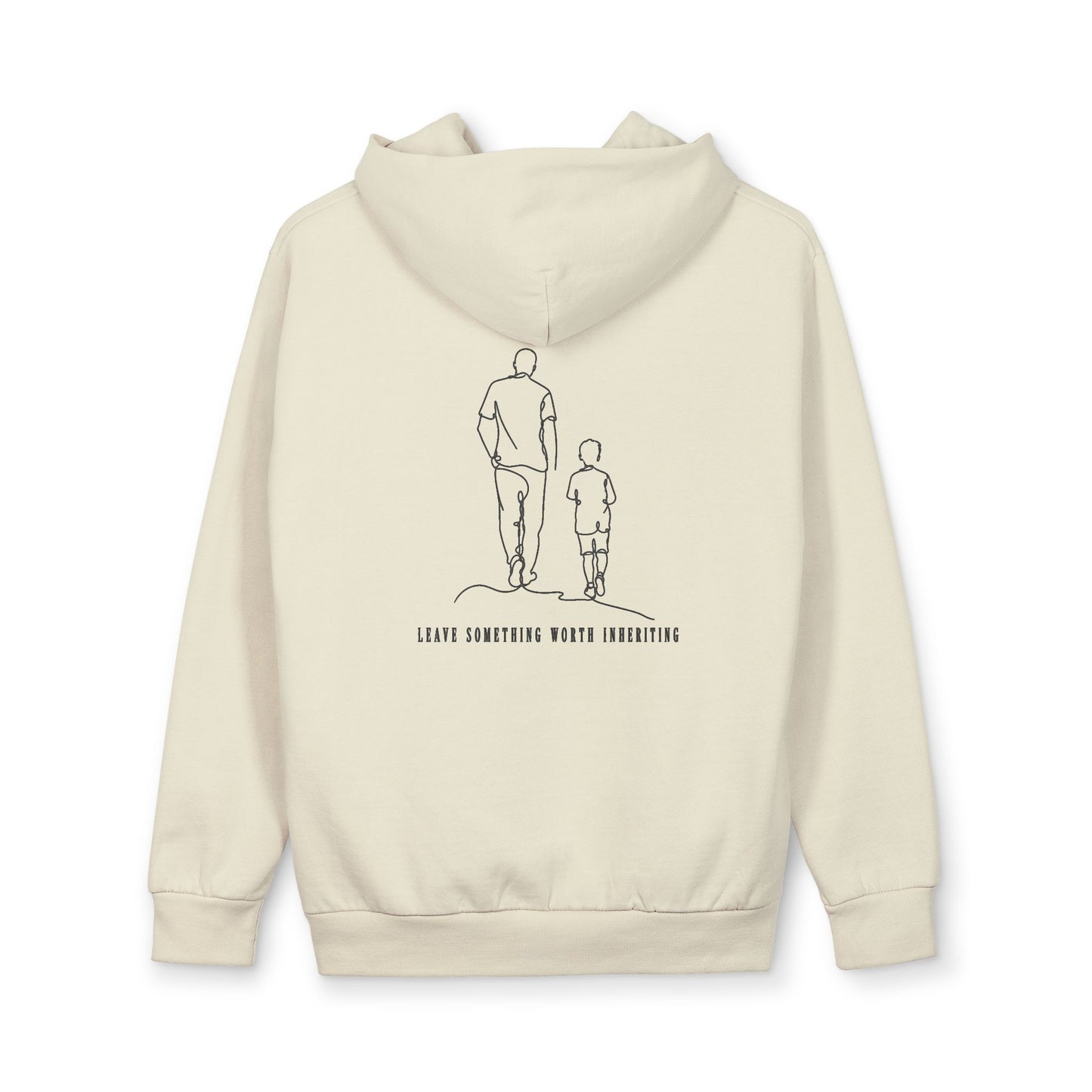 Sandshell Presence Pullover — back view | Fleece Pullover | Henosis Apparel