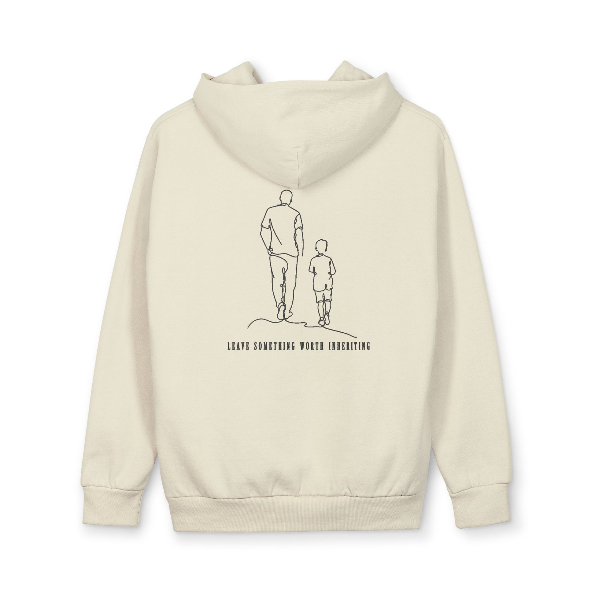 Sandshell Presence Pullover — back view | Fleece Pullover | Henosis Apparel