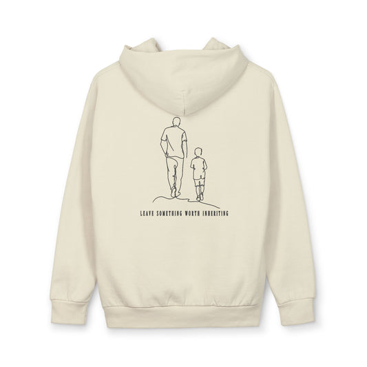 Sandshell Presence Pullover — back view | Fleece Pullover | Henosis Apparel