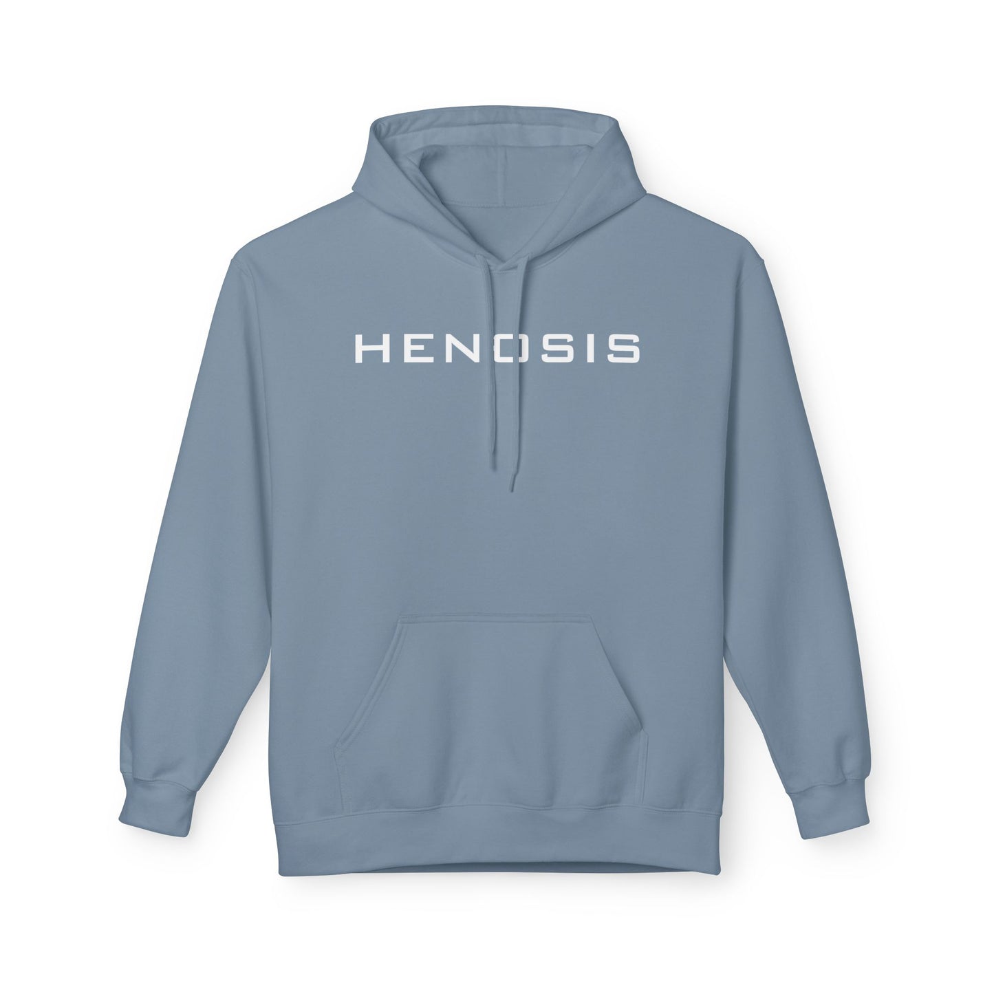 Stone Blue Guided Purpose Hoodie — compass graphic front | Athletic Pullover for Men & Women | Henosis Apparel