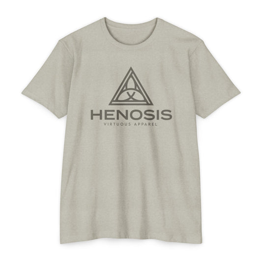 Henosis Logo Tee, Next Level 6210, silk, front view