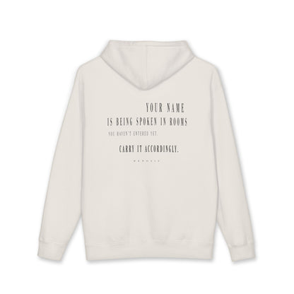 Black Legacy Hoodie — back view | Fleece Pullover | Henosis Apparel