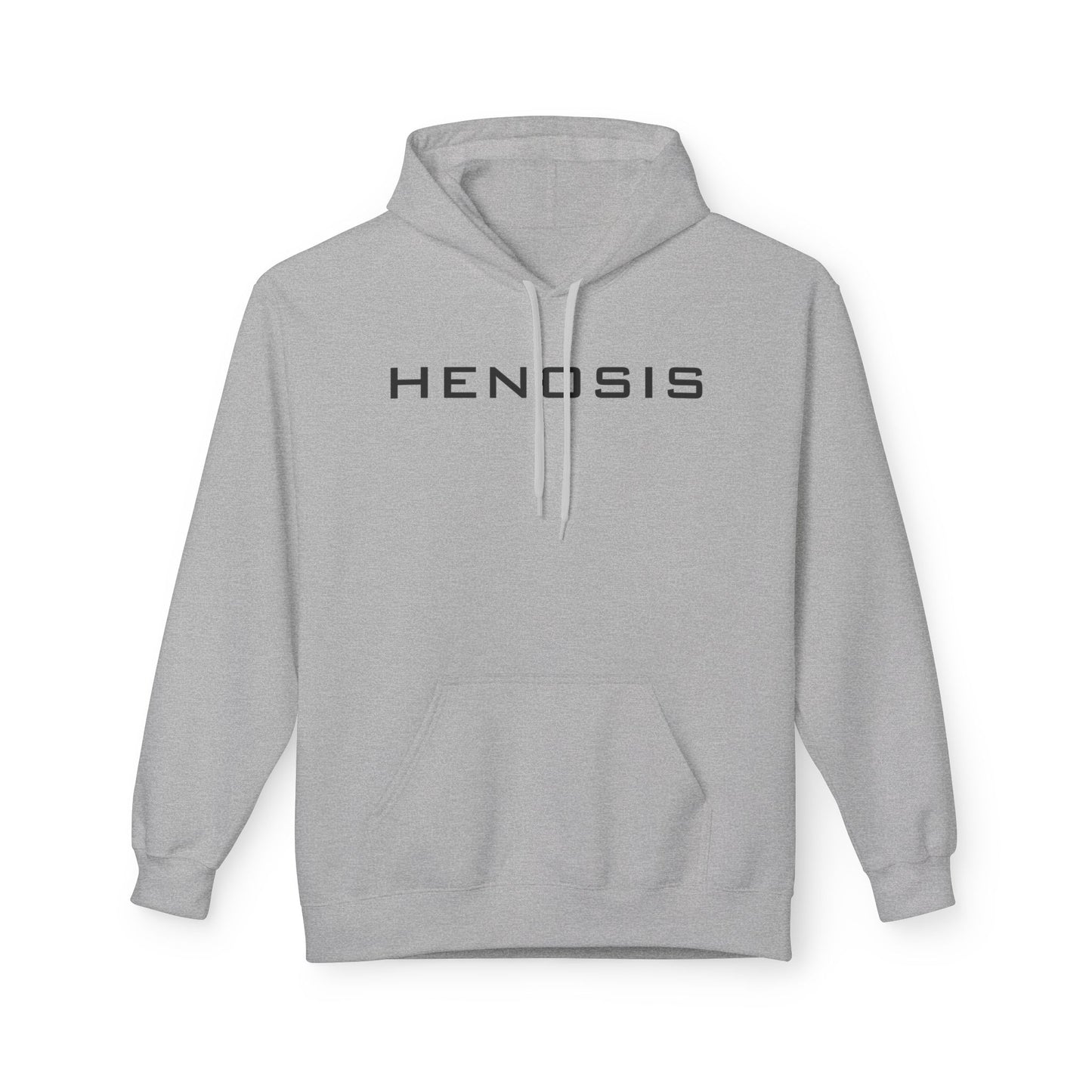 Sport Grey Guided Purpose Hoodie — compass graphic front | Athletic Pullover for Men & Women | Henosis Apparel
