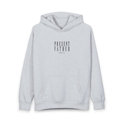Heather Grey Presence Pullover — front graphic | Fleece Pullover | Henosis Apparel