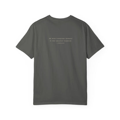 Pepper The Long Return Tee — back view | Virtue-Based Tee | Henosis Apparel