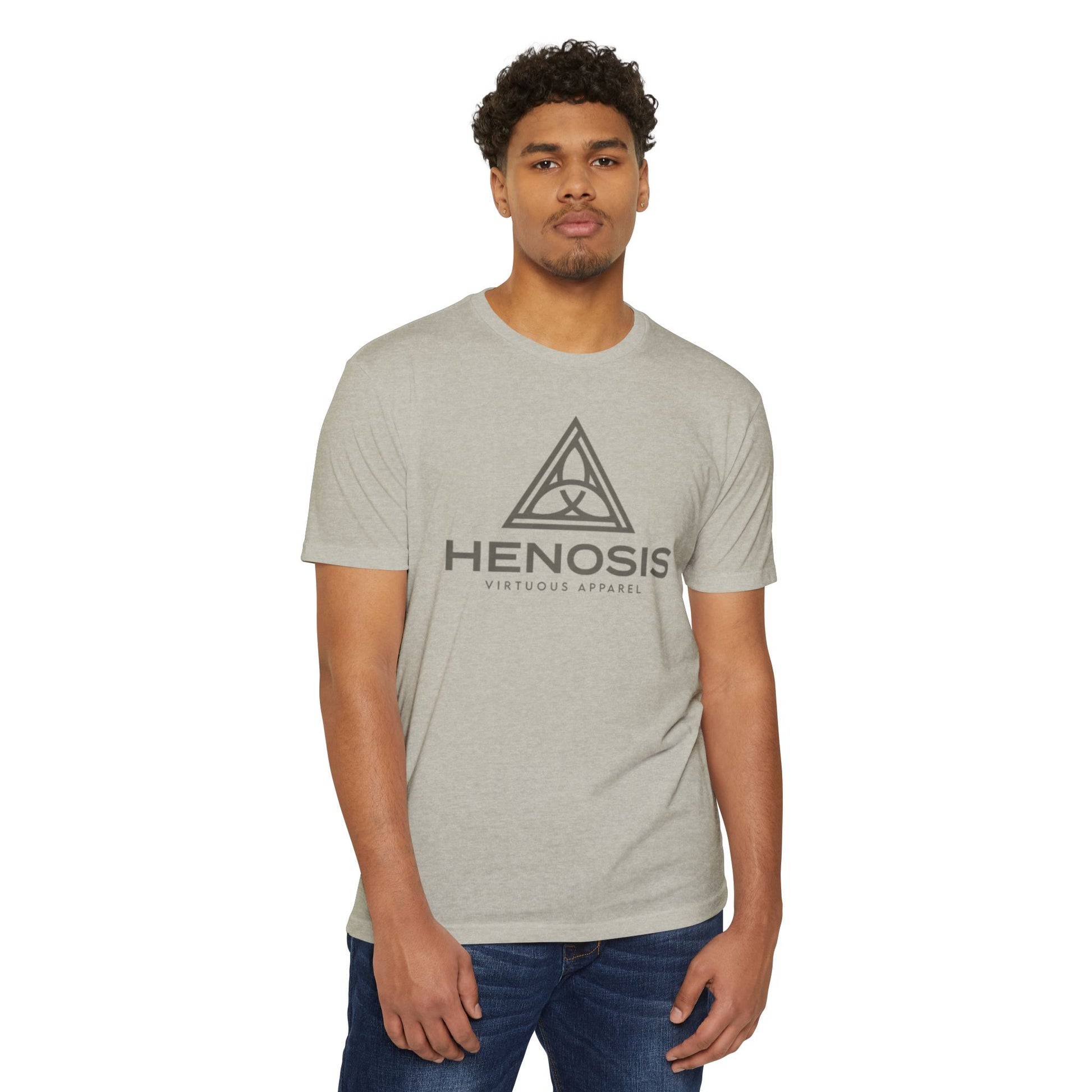 Henosis Logo Tee, Next Level 6210, silk, front view