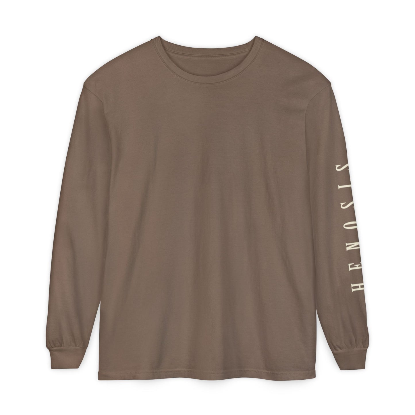 Espresso Intention Long Sleeve — front graphic | Long-Sleeve Tee | Henosis Apparel