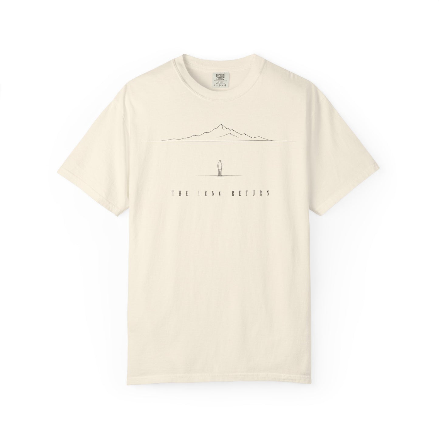 Ivory The Long Return Tee — front graphic | Virtue-Based Tee | Henosis Apparel