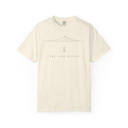 Ivory The Long Return Tee — front graphic | Virtue-Based Tee | Henosis Apparel