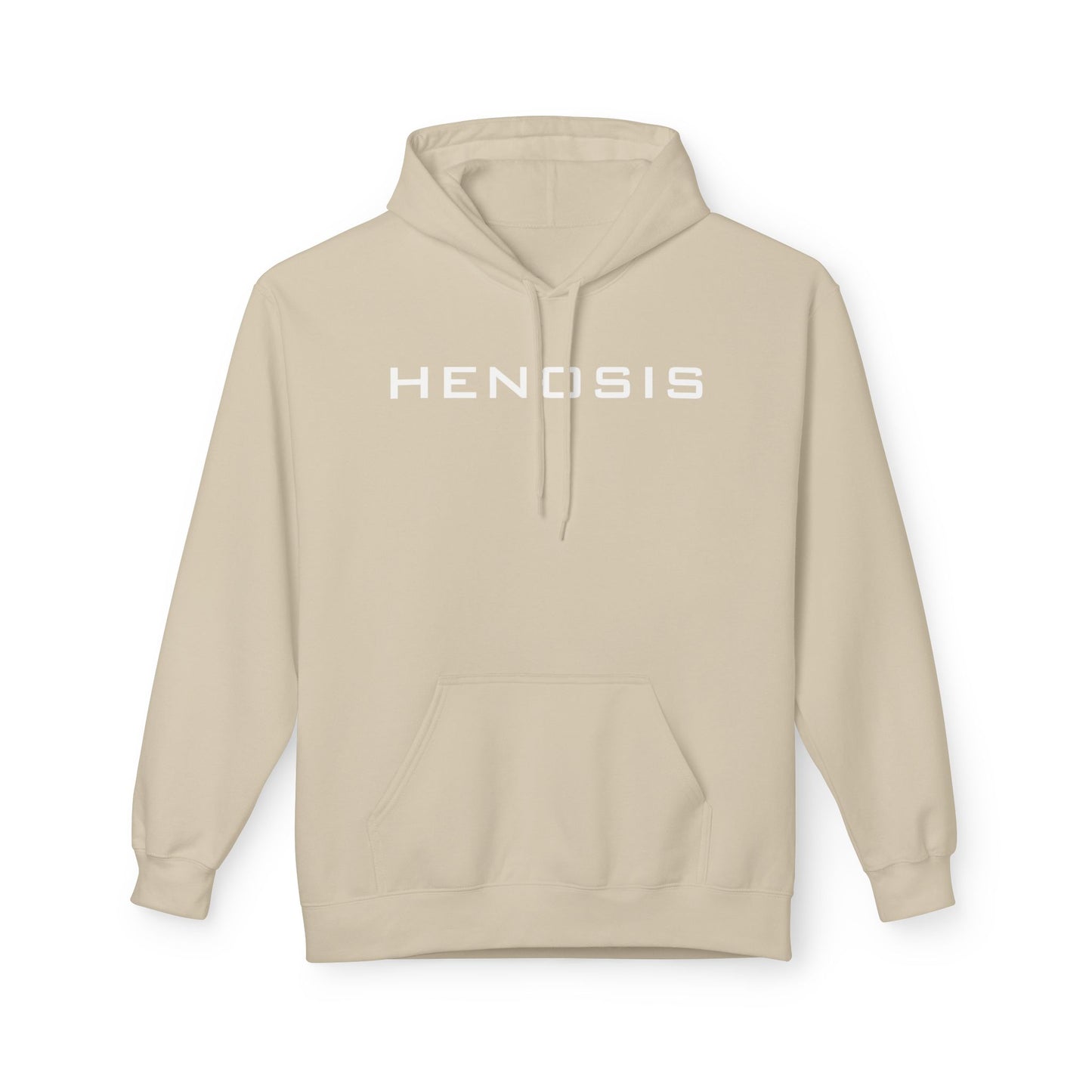 Sand Guided Purpose Hoodie — compass graphic front | Athletic Pullover for Men & Women | Henosis Apparel