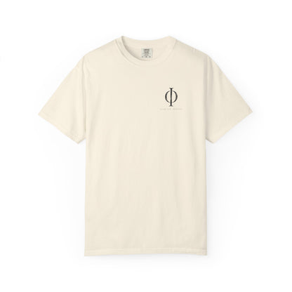 Ivory Examined Tee — front graphic | Virtue-Based Tee | Henosis Apparel
