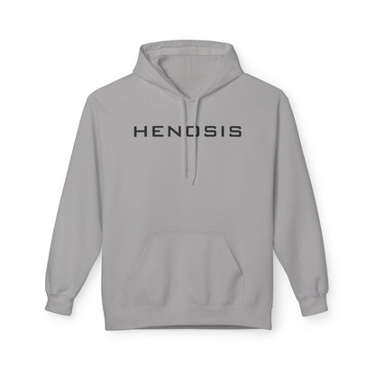 Cement Guided Purpose Hoodie — compass graphic front | Fleece Pullover | Henosis Apparel