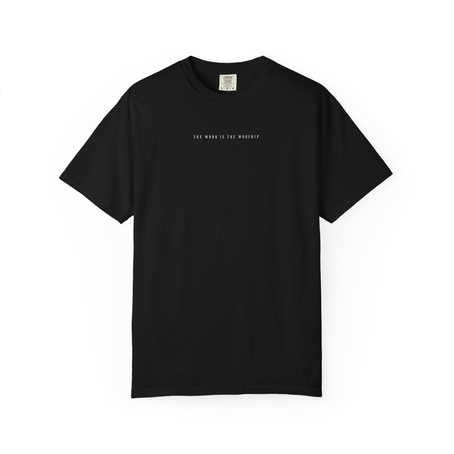 Black The Maker Tee — front graphic | Virtue-Based Tee | Henosis Apparel