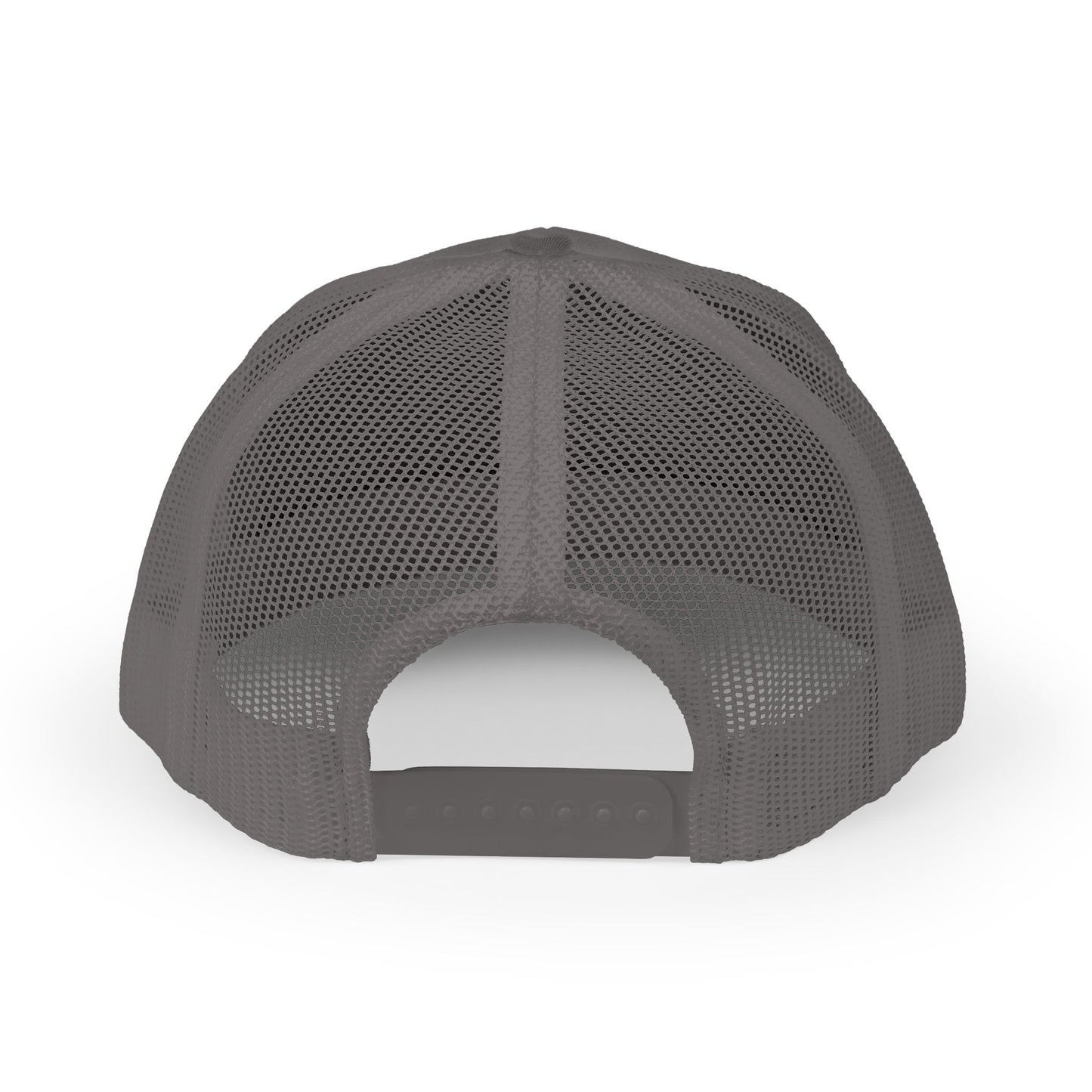 Charcoal mesh back cap on a white background