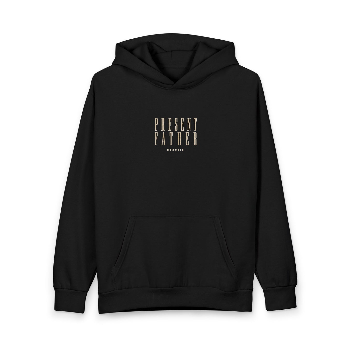 Black Presence Pullover — front graphic | Fleece Pullover | Henosis Apparel