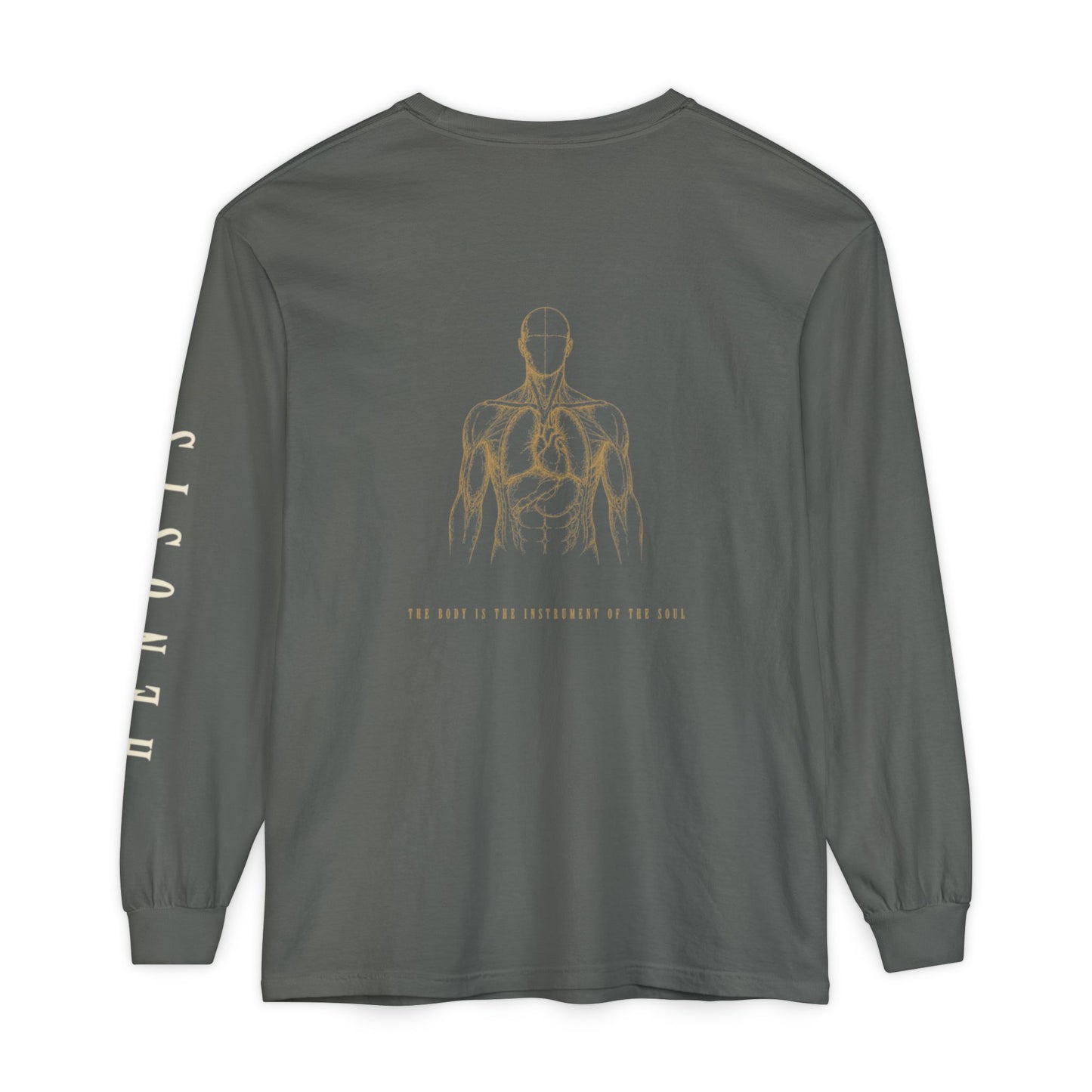 Pepper Intention Long Sleeve — back view | Long-Sleeve Tee | Henosis Apparel