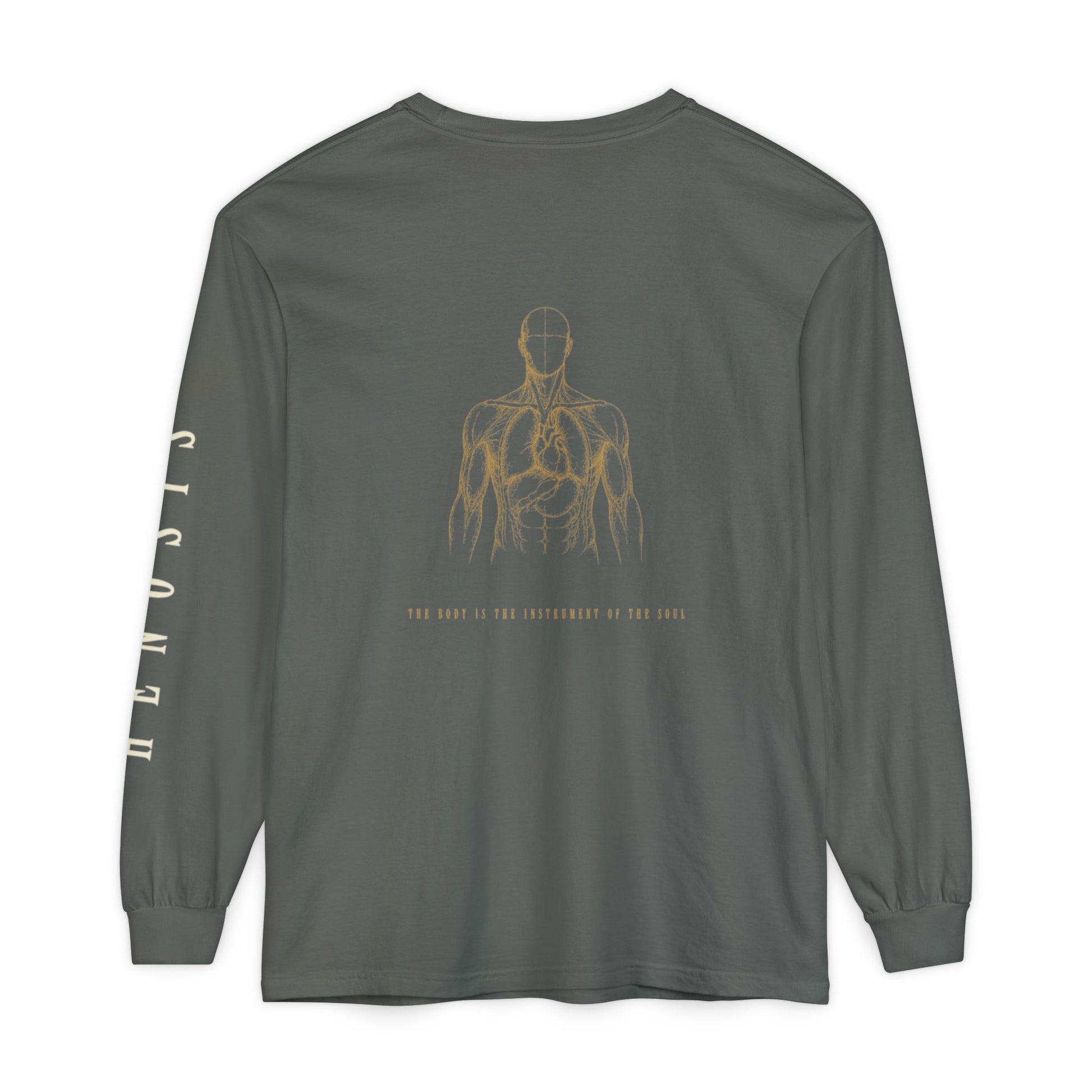 Pepper Intention Long Sleeve — back view | Long-Sleeve Tee | Henosis Apparel