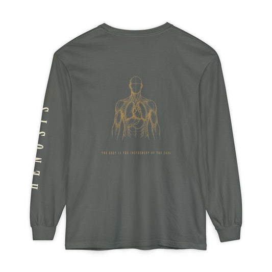 Pepper Intention Long Sleeve — back view | Long-Sleeve Tee | Henosis Apparel
