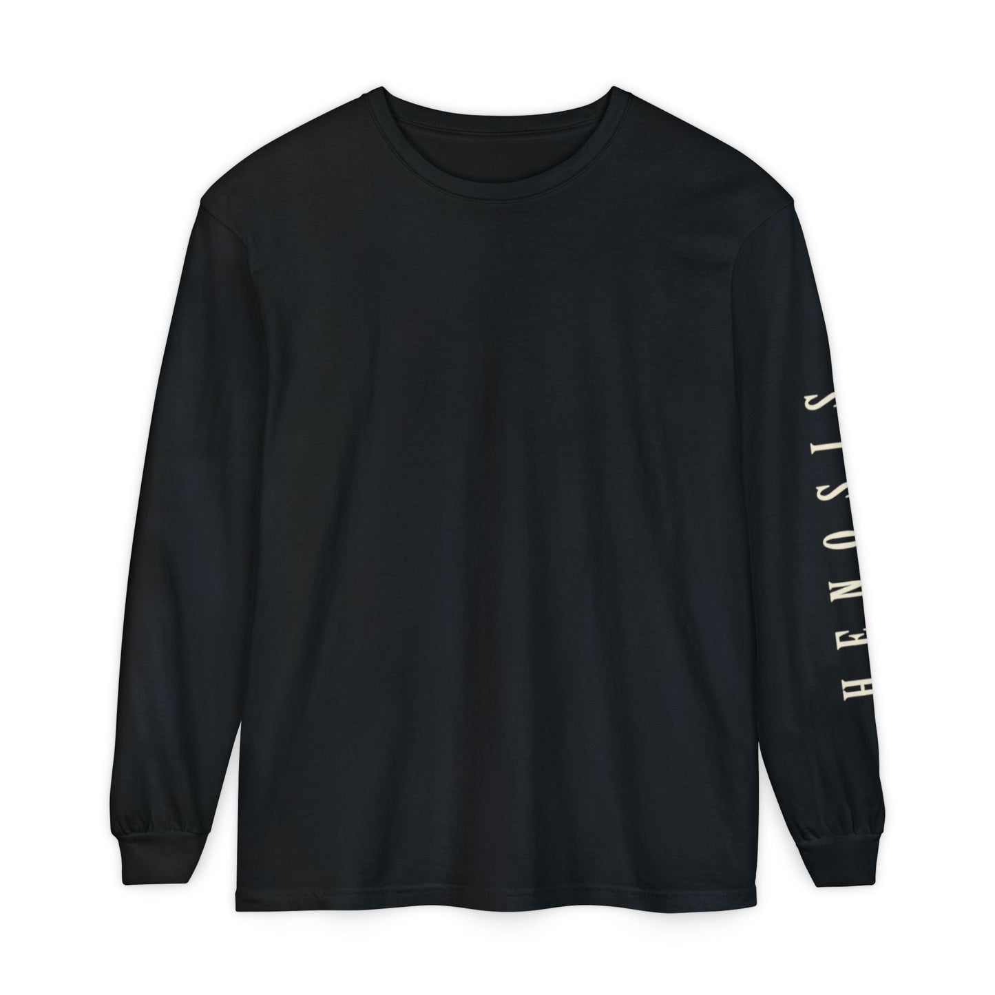 Black Intention Long Sleeve — front graphic | Long-Sleeve Tee | Henosis Apparel