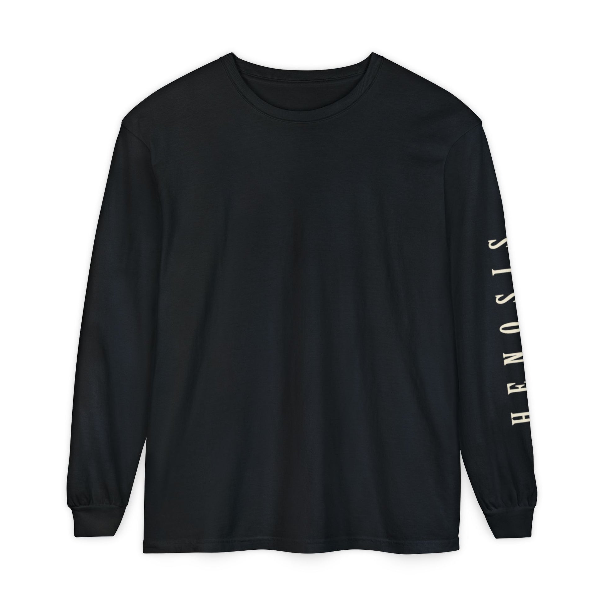 Black Intention Long Sleeve — front graphic | Long-Sleeve Tee | Henosis Apparel
