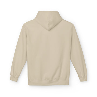 Sand Raise the Standard Hoodie — back view | Philosophy-Driven Hoodie | Henosis Apparel